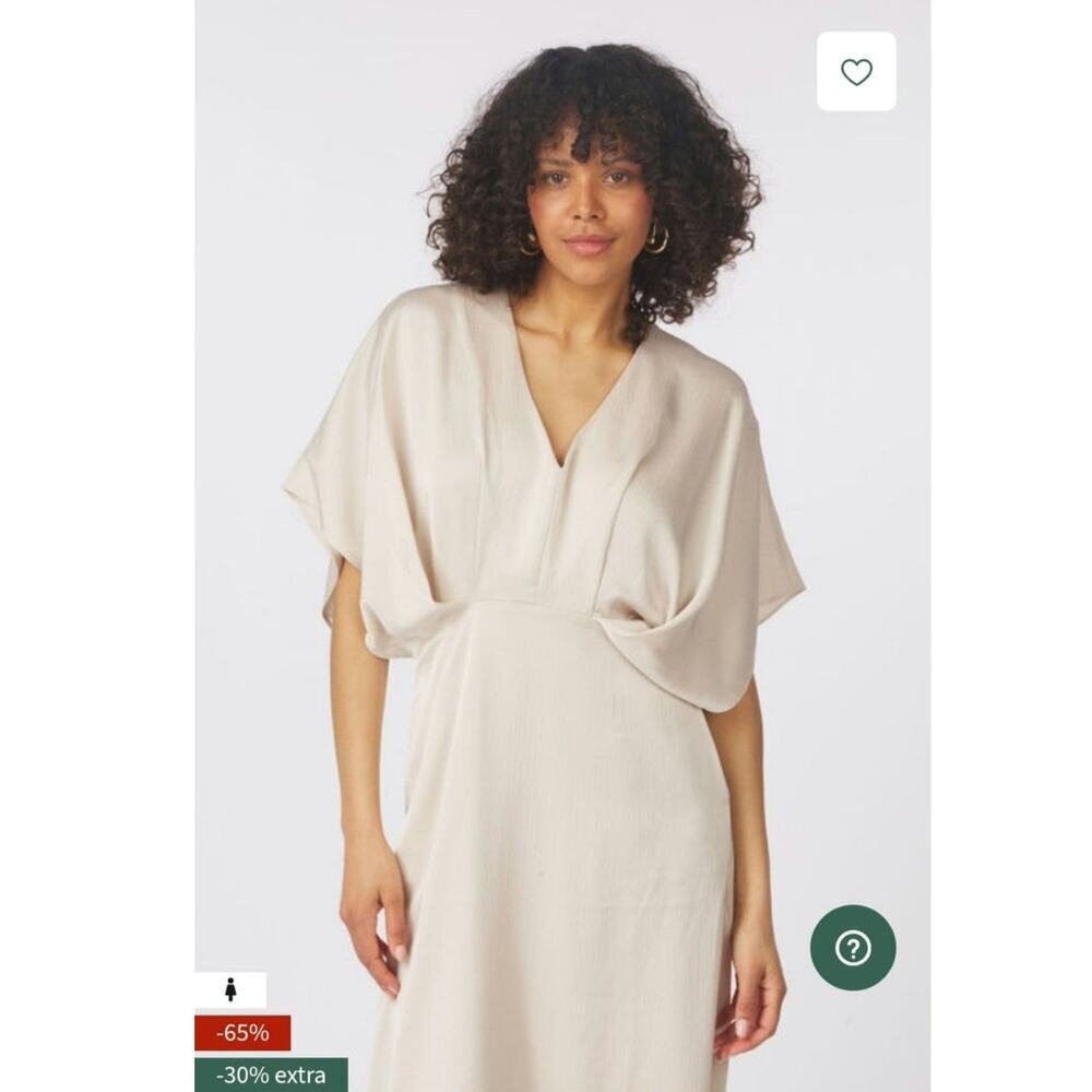 NUMPH NUIVORY MIDI DRESS in Gray Morn, sz Small - Picture 16 of 16